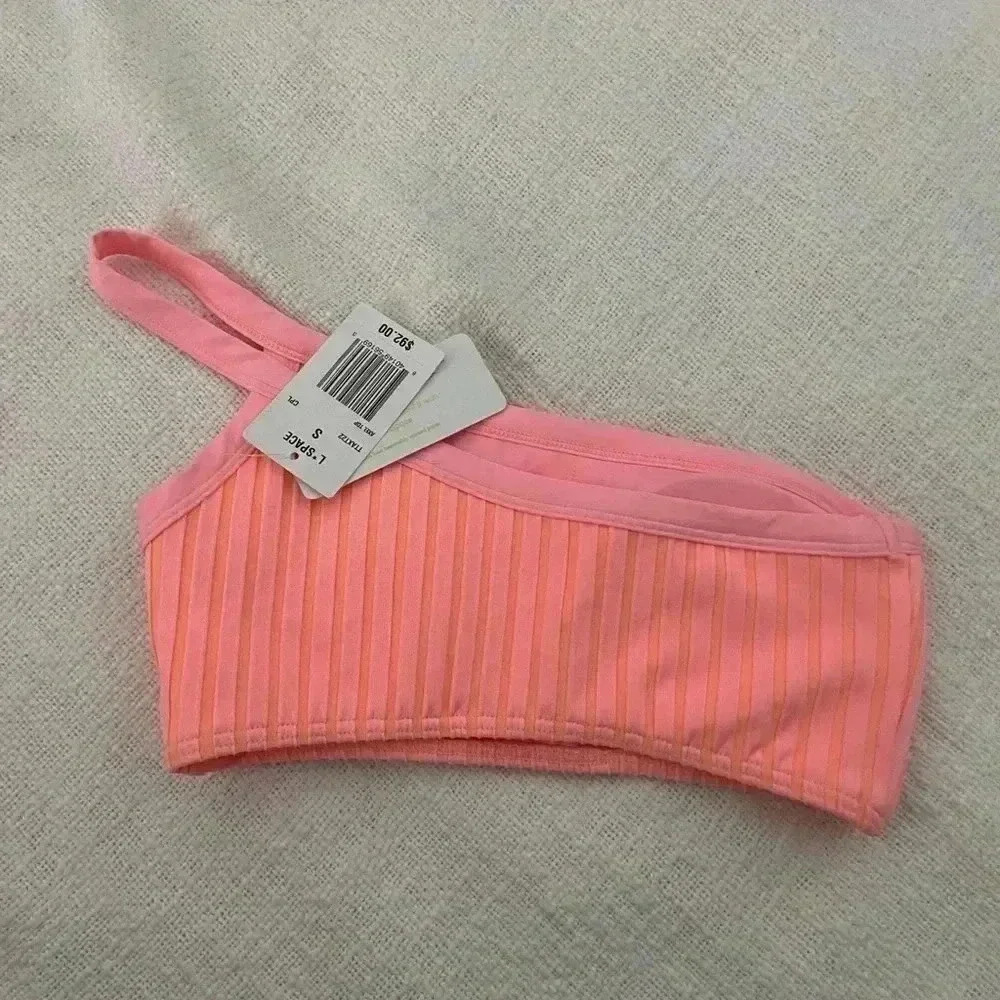 NWT L space Axel bikini top pink size S - Picture 2 of 3